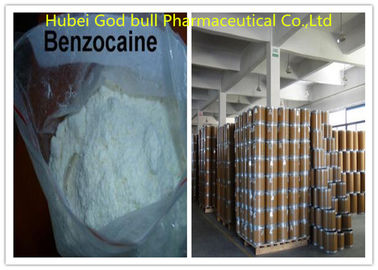 China CAS 94-09-7 van het het Verdovingsmiddelenpoeder van Benzocain Lokale Witte Kristallijn voor Pijnverlichter leverancier